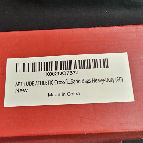 APTITUDE ATHLETIC Cross fit weight bag - black 60LB sandbags for fitness,.. NIB - Picture 3 of 6